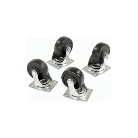 Set Of (4) Swivel 4 Replacement Casters For    Hardwood Dolly 1200 Lb. Cap.
